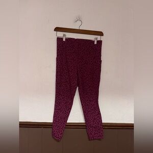 Athleta Pink Printed Leggings
